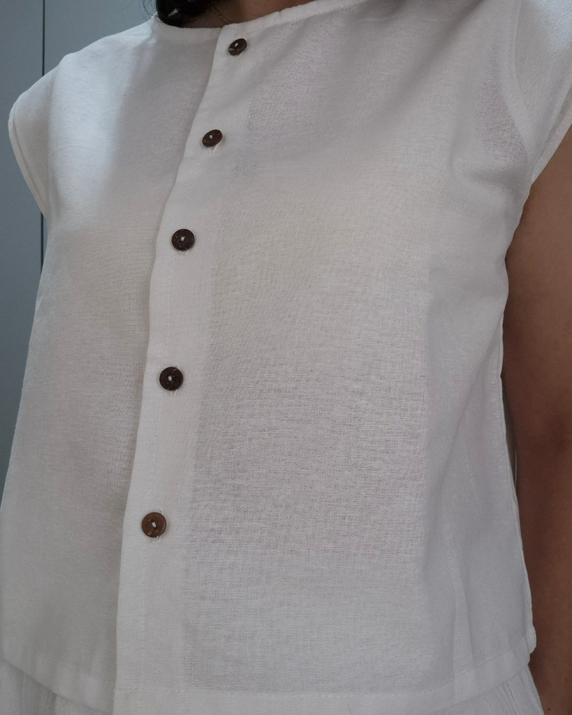 Alaya Top (White, S-M)